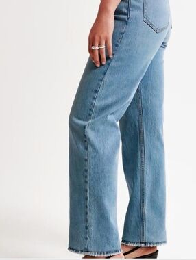 Like New Curve Love Vintage Straight High Rise Jeans Medium Wash